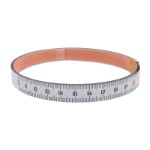 Self Adhesive Pit Measuring Tape 2Mx13 mm, L to R WHITE